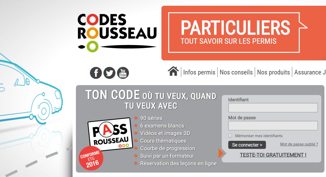 partenariat auto ecole drive innov et code rousseau